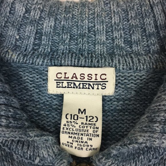 Classic Elements Fair Isle Cardigan Sweater Zip Up - Picture 8 of 11